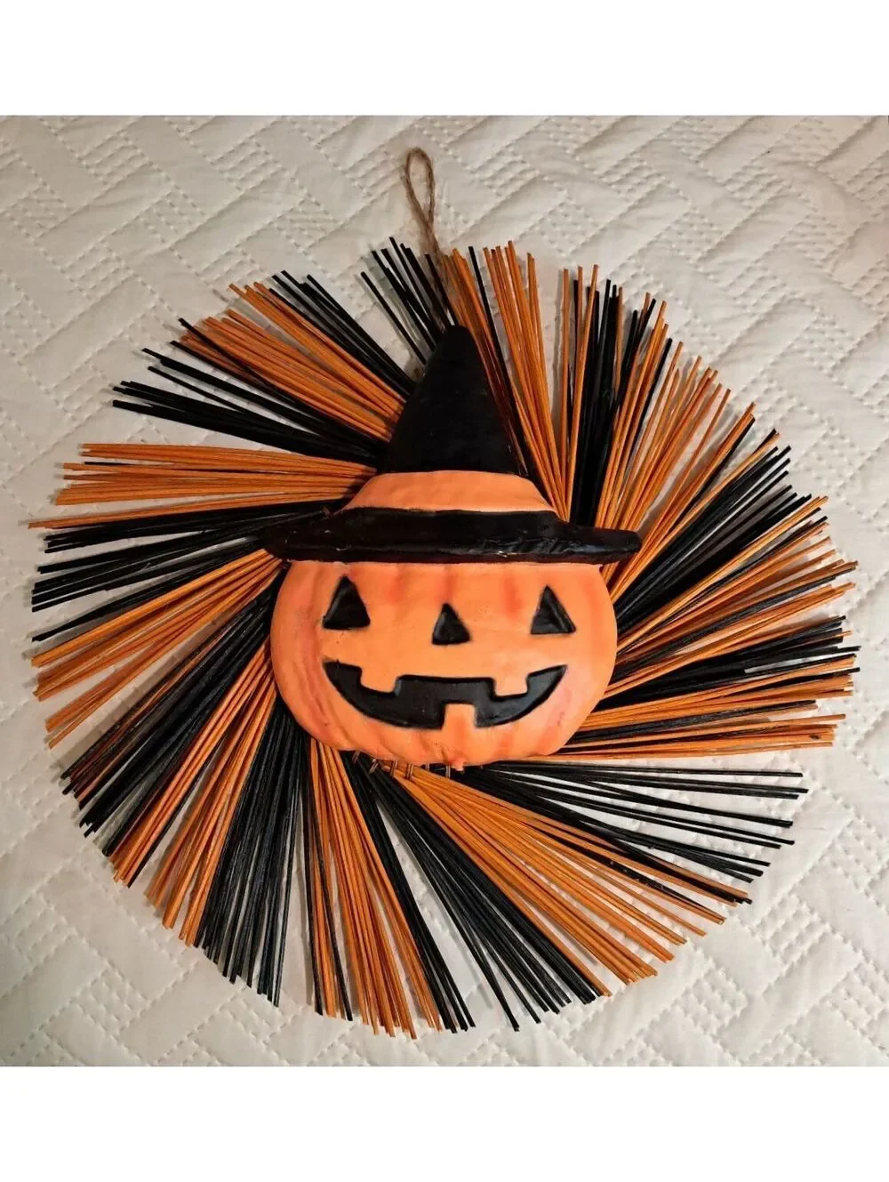Vintage Style Decorative Jack-o-Lantern Halloween Wall Hanging/Wreath 15